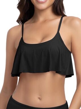 Beautikini Swimwear For Teens  Ruffle Bikini Top XS- TOP ONLY 1820/bb1-1